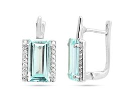 Серьги из серебра топаз, Татьяна