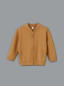 Kolej Yaka Erkek ?ocuk Fermuarl? Sweatshirt