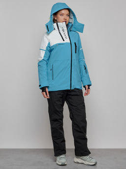 Горнолыжный костюм женский зимний голубого цвета 02321Gl - Chunmai фото 3