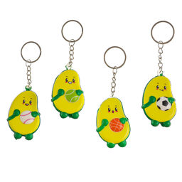 Цена за 12 шт. Сквиш - брелок детский «Авокадо», антистресс - игрушка, МИКС