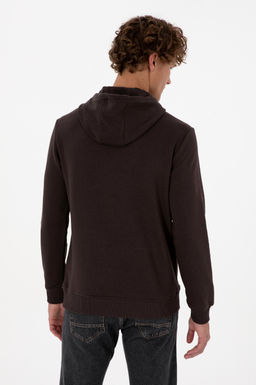 Erkek Koyu Kahverengi Basic Sweatshirt - U.s. polo assn фото 5