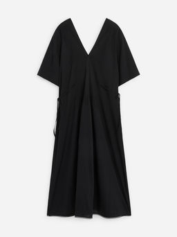 Vestido de gasa de algod?n con ribete de encaje