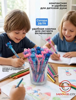 Ручка гелевая светящаяся