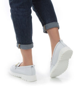 03-PDD164-1 WHITE Полуботинки женские (натуральная кожа)