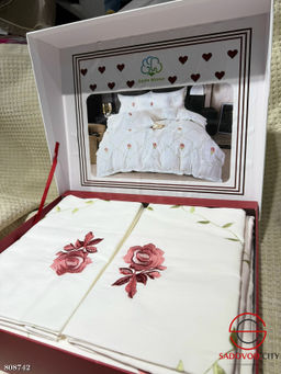Хлопковые комплекты постельного белья с вышивкой