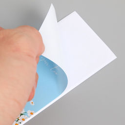 Наклейка - открытка бумага Спасибо. Ромашки и небо, набор 50 шт., 10?5 см