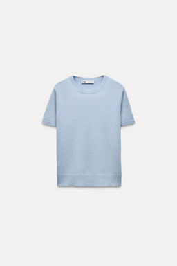 BASIC 100% CASHMERE SHORT SLEEVE TOP - Zara фото 17