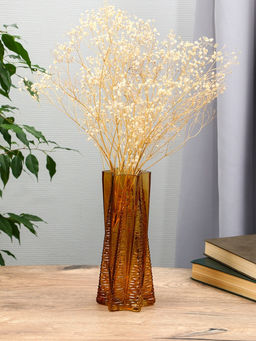 Ваза «Флоранс», 25×11×9 см, стекло, коричневая