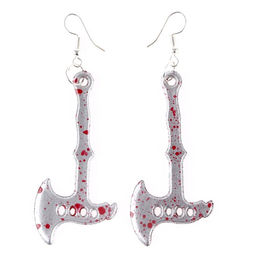 Карнавальные сережки Топор, цвета МИКС