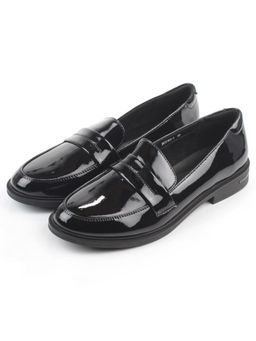 03-DCO163-1 BLACK Лоферы женские (натуральная кожа)