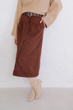 Юбка на пуговицах длины миди - Martichelli фото 71