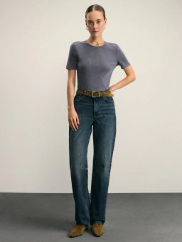 Футболка с эффектом стирки / Zarina  фото 2