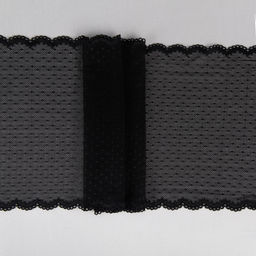 Кружево BLITZ эластичное 210 мм BLST-25 на бобине Турция черный