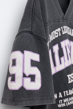 VARSITY SLOGAN T-SHIRT - Zara фото 10