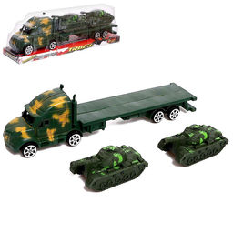 Грузовик инерционный Военный автовоз