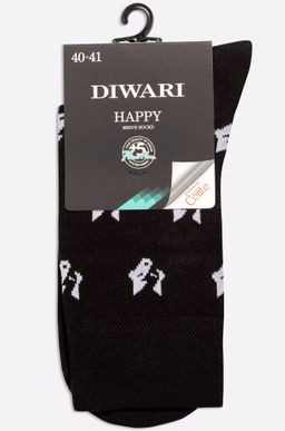 Мужские эластичные носки из хлопка DIWARI