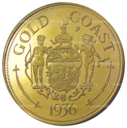 Монетовидный жетон 1 крона 1936 года Золотой Берег (паттерн Едварда VIII)