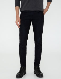 Lacivert Slim Fit Jean Pantolon