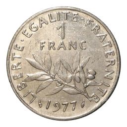 1 франк 1977 года Франция