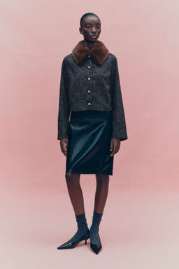Chaqueta en boucl? con cuello - H&m фото 4