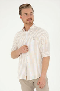 U. S. Polo Assn / Мужская рубашка с длинным рукавом Stone