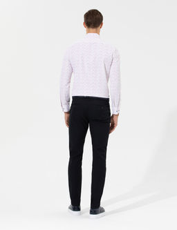 Siyah Slim Fit Chino Pantolon