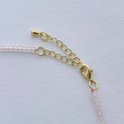 Колье из Розового кварца и Граната 40 см +