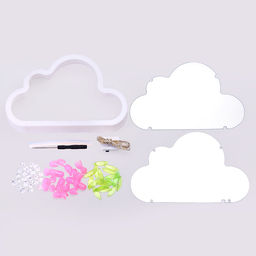 Набор для творчества-светильник "Облако" розовые тюльпаны, в пакете