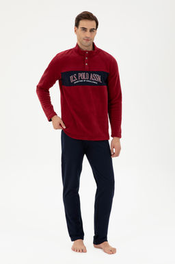 Мужской бордово-красный пижамный комплект Неожиданная скидка в корзине - U.s. polo assn фото 2