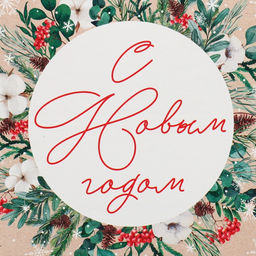 Цена за 5 шт. Коробка кондитерская с окном, сундук, «С Новым годом!» 20×20×20 см