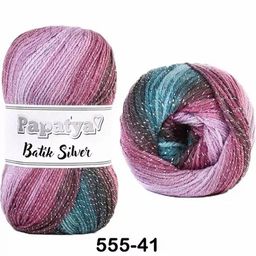 BATIK SILVER PAPATYA - Kamgarn фото 15