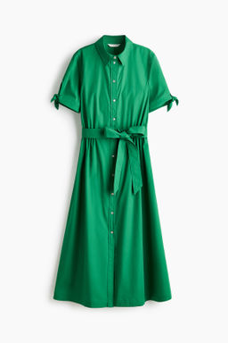 Vestido camisero de manga corta
