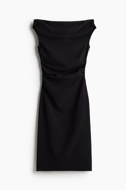 Vestido drapeado de sarga - H&m фото 8