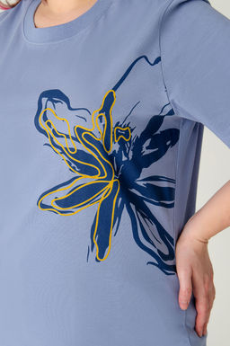 Арт. 3-1151 Футболка женская 50-58 (5 шт) Цвет:сиреневый - Калинка фото 11