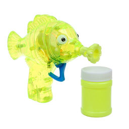 Генератор-пистолет мыльных пузырей Рыбка-пистолет со светом, 50 мл, цвета МИКС - Funny toys фото 4