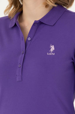 Женский фиолетовый базовый свитшот - U.s. polo assn фото 14