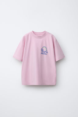 CAMISETA ESTAMPADO CARACOL / Rosa