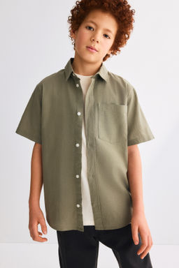 Camisa en mezcla de lino - H&m фото 2