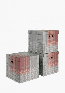 Короба картонные, 31.5*31.5*31.5 см, набор 3 шт. Valiant  фото 55