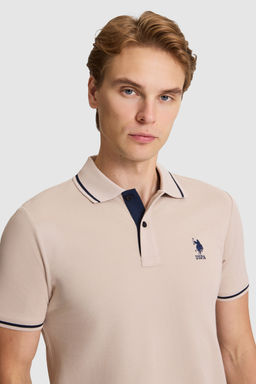 Erkek Ta_ Slim Fit Polo Yaka Basic Ti__rt - U.s. polo assn фото 2