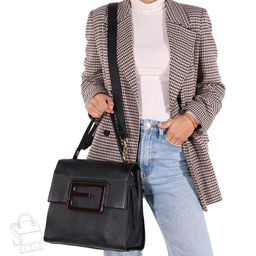 Сумка женская кожаная 88912R black S-Style/50 в Новосибирске