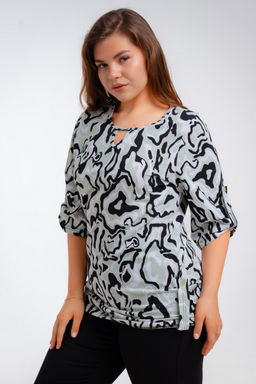 Туника женская из кулирки Полина палитра мята - Амадэль фото 10