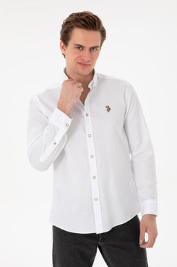 Erkek Beyaz Uzun Kollu Basic G_mlek Sepette S_rpriz _ndirim - U.s. polo assn фото 8