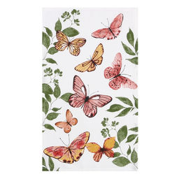 Набор полотенец Доляна Луговые цветы 28х46 см - 4 шт, 100% хлопок, вафля 160 г/м2  фото 3