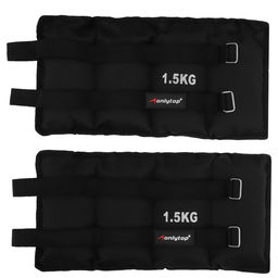 Утяжелители ONLYTOP, 2 шт. × 1.5 кг, цвет чёрный
