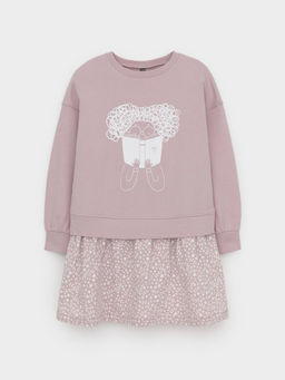 КР 5835/розовый лед платье для дев