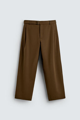 RELAXED FIT TROUSERS WITH BELT - Zara фото 6