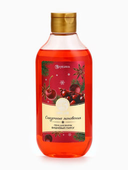 Пена для ванны URAL LAB Сказочные мгновенья, 300 мл, аромат вишнёвого пирога, Новый Год