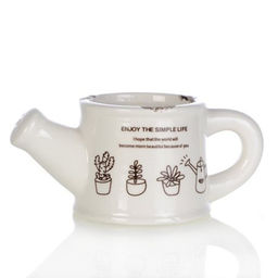 Кашпо Лейка 13х5,5 см / 713 /уп 12/120/белое - ГалеонТрейд фото 2