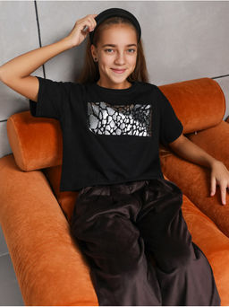 Футболка "Фольга" детская черный